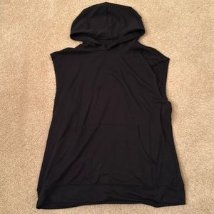 Sleeveless hoodie black